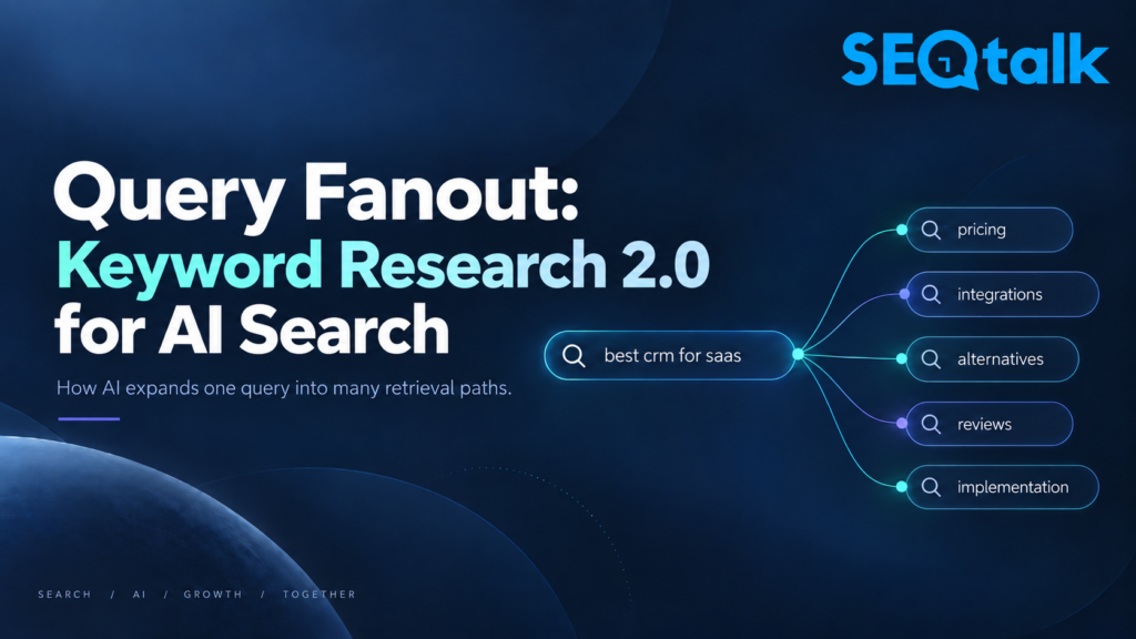 Query Fan-Out: Keyword Research 2.0 for AI Search query fanout blog